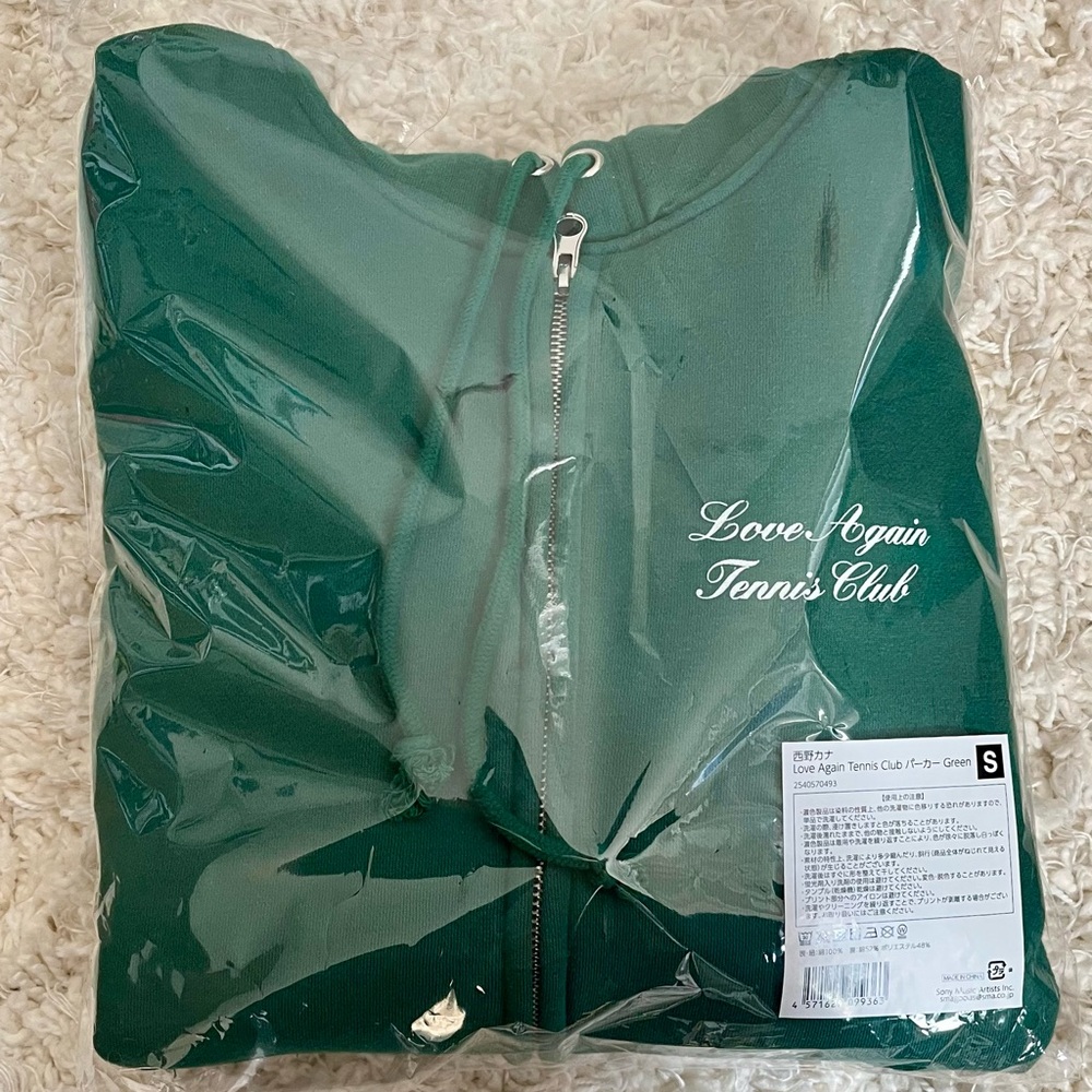 Green Hoodie with Tennis Club Logo